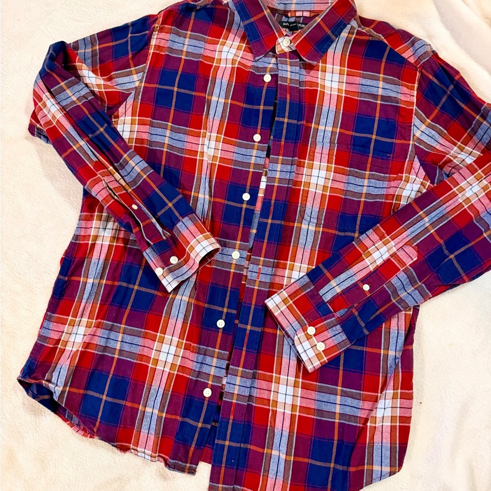 Banana Republic Multicolor Plaid Shirt